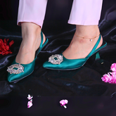 On Your Feets Heels-Christina Slingback Heeled