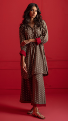 Eternal Classics By Najia Zia Stitched 2 Piece Winter Collection'2025-Moss