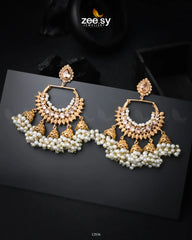 Shumaila's Earrings Golden Champagne - Zeesy Jewellery