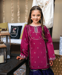 Kaanthaa Stitched 2 Piece Cotton Silk Formals Kids Suit-Hooram Stitched (2-Piece)