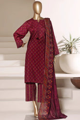 Sada Bahar Stitched 3 Piece Printed Lawn Vol-06 Suit-PR-508-Magenta