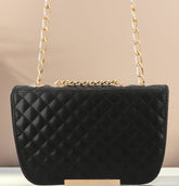 Fineur Shoulder Bag Quilted Charm - Black