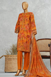 Printkari By HZ Stitched 3 Piece Chikankari Vol-05 Suit-LPE-3P-510