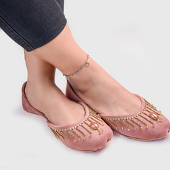 On Your Feets Emb Khussa-Faith (British Pink)