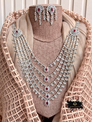 Made For Her-Veloura Zircon Haar Necklace - KSTP1046