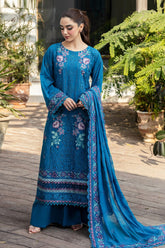 Motifz Unstitched 3 Piece Premium Emb Lawn Drop-01 Collection'2025-5310-Margo