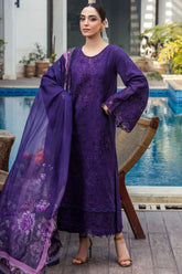 Motifz Unstitched 3 Piece Premium Emb Lawn Vol-02 Suit-5314-Mireille