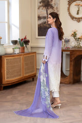 Summer Scent By Nine Needles Stitched 3 Piece Summer Suit-Pansy-NP-06