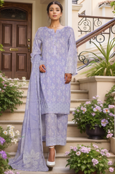 Aashkaar By HZ Stitched 3 Piece Emb Cotton Lawn Vol-07 Suit-LPE-542