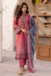 Umang By Motifz Unstitched 3 Piece Digital Printed Emb Lawn Suit-5471-IREA