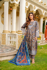 Rang E Gulposh Stitched 3 Piece Lawn Collection'2025-RNG-1214