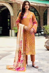 Umang By Motifz Unstitched 3 Piece Digital Printed Emb Lawn 3 Collection'2025-5566-Dhalia