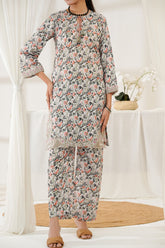 Aizal Stitched Embroidered Co Ords Suit-ACO-556-White
