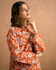 Ayla Studio Stitched PRINTED ESSENTIAL 2PC CO-ORD - Sun Flower