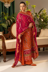 House Of Chiffon By Humdum Unstitched 3 Piece Luxury Formals Collection'2024-D07