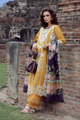 Gulmina Unstitched 3 Piece Luxury Lawn Vol-02 Suit-Topaz Sun