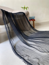 Deck Up Chiffon Dupatta - Black - D#4