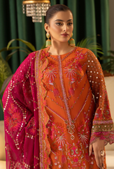 House Of Chiffon By Humdum Unstitched 3 Piece Luxury Formals Collection'2024-D07
