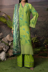 Printskari By Adan's Libas 3 Piece Unstitched Emb Lawn Suit-AL-08