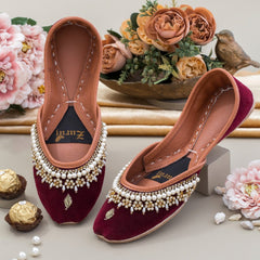 Zuruj Khussa Collection'2025-Zun-4-Maroon