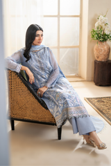 Anaya Noor By Zebtan Unstitched 3 Piece Luxury Formals Suit-AN-08