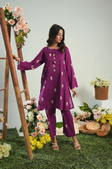 Dhaga Stitched 2 Piece Lawn Suit-Matching separate 0040