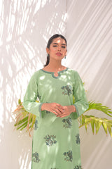 Noor E Gul By Tehzeeb Threads Floral Collection-Embroidered Cotton Stitched 2 Piece (Shirt / Trouser)-TE-04