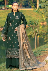 Onora By Humdum Unstitched 3 Piece Emb Khaddar Winter Collection'2024