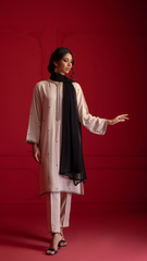 Signature By Najia Zia Stitched 2 Piece Winter Collection'2025-Ivory