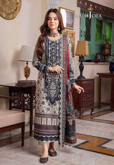 Asim Jofa Rania Pre-Winter '23 Ajrw-13 Designers Stitched Premium Winter Cotton 3 Pcs