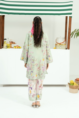 Raha By Amal Stitched Co Ords Cambric Vol-01 Collection'2025-Lime