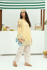 Raha By Amal Stitched Co Ords Cambric Vol-01 Collection'2025-SunFlower