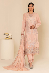 Flora By Humdum Unstitched 3 Piece Emb Lawn Collection'2024-FS-10