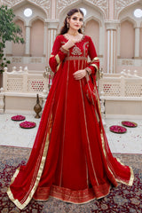 Haniumaimaz Stitched Formals Suit-SURKHAB