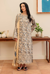 Miral By Humdum Unstitched 3 Piece Digital Printed Viscose Winter Suit-D04