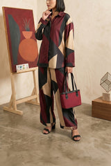 Fineur Mini Jute Shoulder Bag - Ruby Red