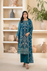 Anaya Noor By Zebtan Unstitched 3 Piece Luxury Formals Suit-AN-04