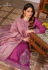 Asim Jofa Zarq Barq '23 Ajzb-07 Embroidered Cambric 3 Pcs