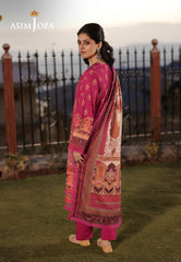 Asim Jofa Winter Collection Ajuw-63 Printed Viscose 3 Pcs