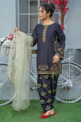 Mahroo Stitched 3 Piece Summer Collection'2025-T-EMB-006