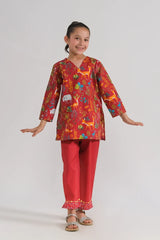 Dhaga Stitched 2 Piece Premium Cambric Kids Collection'2025-Jiggle