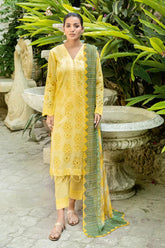 Camila by Johra Unstitched 3 Piece Chikankari Lawn Collection -JH-665