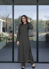 Solids By Silcot Stitched 2 Piece Korean Linen Suit-Urban Loom