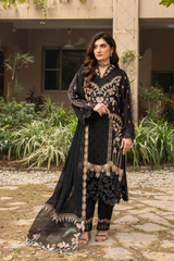 Mehru By Zebtan Unstitched 3 Piece Luxury Lawn Spring Suit-Mehru MZ-05