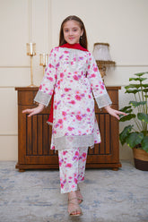 Seher o Eid By Shanzey Stitched 3 Piece Lawn Co Ords Suit-SHK-6806