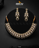 Intricate Necklace White - Zeesy Jewellery