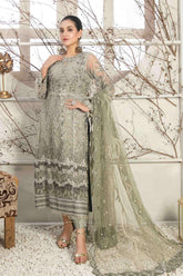 Lydia by Tawakkal Semi stitched 3 Piece Fancy Chiffon Suit-LC-6818