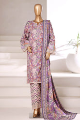 Malika By Sada Bahar Stitched 3 Piece Khaddar Vol-02 Suit-MK-6862-Multi