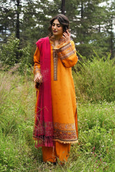 Coco by Zara Shahjahan Unstitched 3 Piece Winter Suit-ZW22-6A
