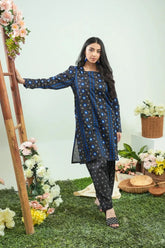 Dhaga Stitched 2 Piece Lawn Suit-Matching separate 0042